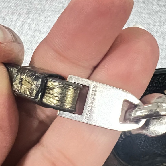 All saints metallic leather long wallet/wristlet - Picture 5 of 16